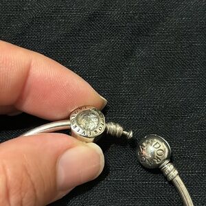 Authentic Pandora charm.Love is forever diamond charm.